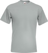 Fruit Of The Loom Heren Super Premium T-shirt met korte mouwen en ronde hals (Zinc)