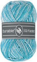 Durable Cosy fine faded Turquoise (371) - acryl en katoen garen tie-dye - 1 bol van 50 gram