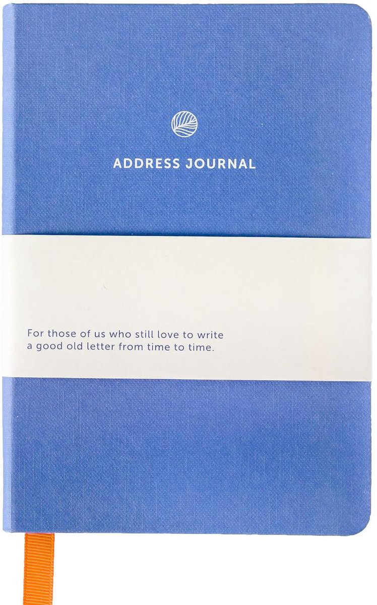 A-Journal Adresboek Lavendel blauw Adresboekje 17 x 12 cm