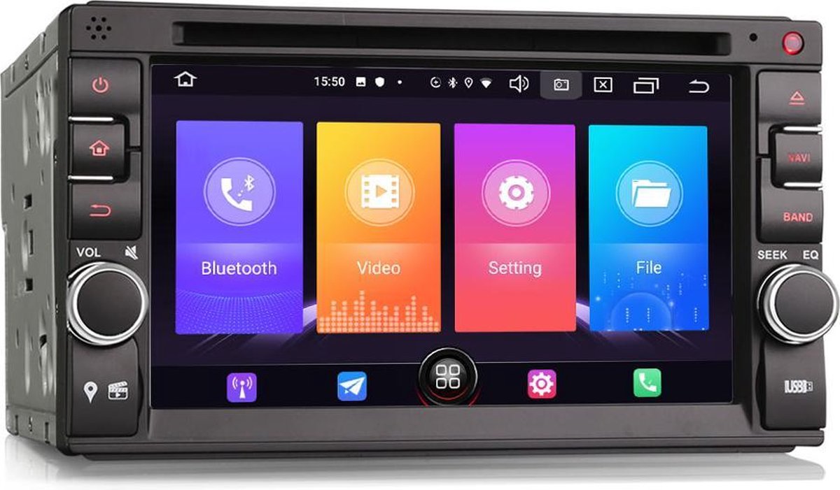 CTX-3611 | 2 autoradio Android 10 | Bluetooth & | Navigatie DAB+ |... | bol.com