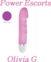Vibrators Voor Vrouwen – Clitoris En G-spot Stimulator – Duo-Vibrator – Geribbelde Eikel Voor Extra Stimulatie – 10 standen – 17cm – Paars - Power Escorts - Olivia G - Mooiste Vibr