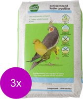 Happy Home Shell sand - Couvre-lit pour oiseaux - 3 x 20 kg