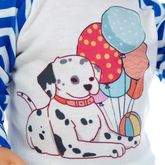 Vêtements de poupée - Pyjama avec chien et ballons - pour poupée garçon ou  fille -... | bol.com