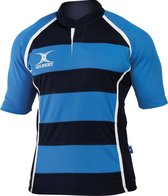 Gilbert Rugbyshirt Xact II Hoop Licht Blauw/Donker Blauw - XL