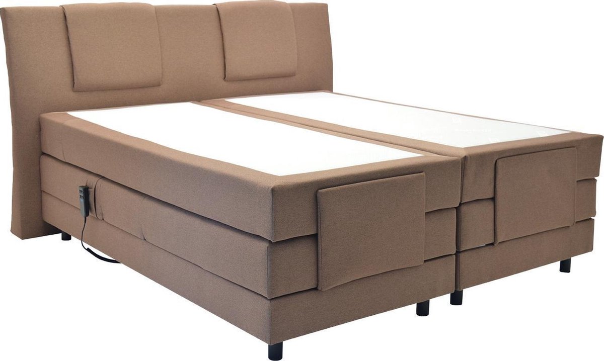 Elektrische boxspring 180x210cm incl. gratis Koudschuim split-topdekmatras!