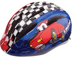 Fietshelm jongens 5-12 jaar met lichtje - auto motief - Limar Kids 242 Race - Maat M (51-56cm) - 210g