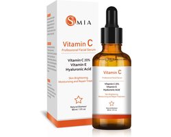 Simia™-  Original Vitamine C Serum - Met Vitamine E & Hyaluronzuur - Gezichtsserum - Collageen - Anti Rimpel - Anti Acne - Tegen Pigmentvlekken - 60ml