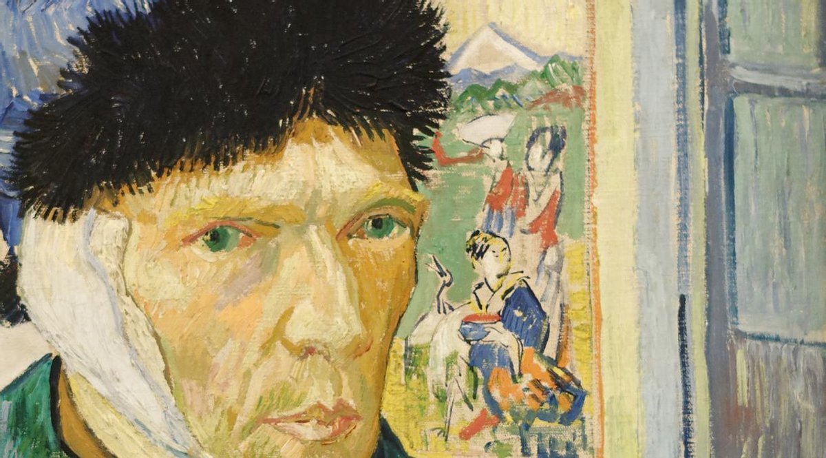 Vincent van Gogh, Autoportrait à l'oreille bandée, 1889 sur aluminium — free download