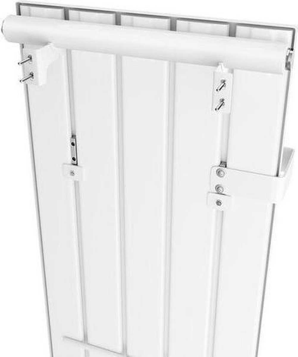 Aantrekkelijk zijn aantrekkelijk Iets Zegenen Handdoekbeugel - handdoekrek voor radiator - hoogglans wit- 24cm | bol.com