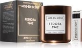 Mise-en-Scène exclusieve Geurkaars Fedora 1942 – 300 gram – 50 branduur -(met bijpassende spotify playlist) home perfume - lime kruidnagel amber - Huisgeur - Huisparfum - Cadeau Ge