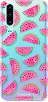 Huawei P30 hoesje TPU Soft Case - Back Cover - Watermeloen
