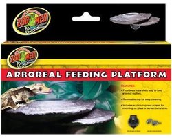 Zoo Med Arboreal Feeding Platform voerplateau met zuignap 22,2 x 5,7 x 17,1 cm voor klimmende reptielen