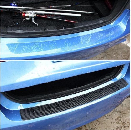 Auto Achterbumper Protector, SUV Auto Bumper Protector Guard Rubber Zwart Universeel Krasbestendig (90CM/35.4Inch