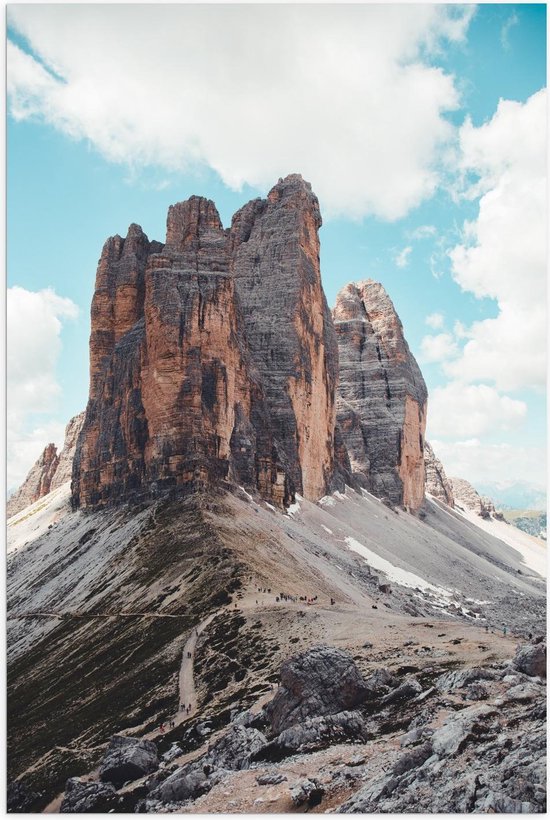 Poster – Three Peaks Nature Park - Italy - 60x90cm Foto op Posterpapier