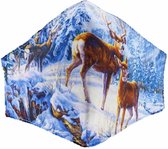 Zac's Alter Ego Masker Reindeers in the Snow Mondkapje Multicolours