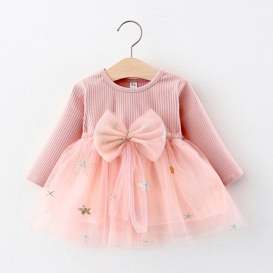 Baby Garden roze meisjes jurk maat 92