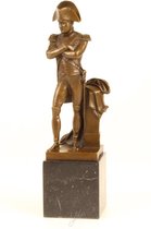 Bronzen sculptuur Napoleon - Bronzen beeldje - Generaal - 30,7 cm hoog
