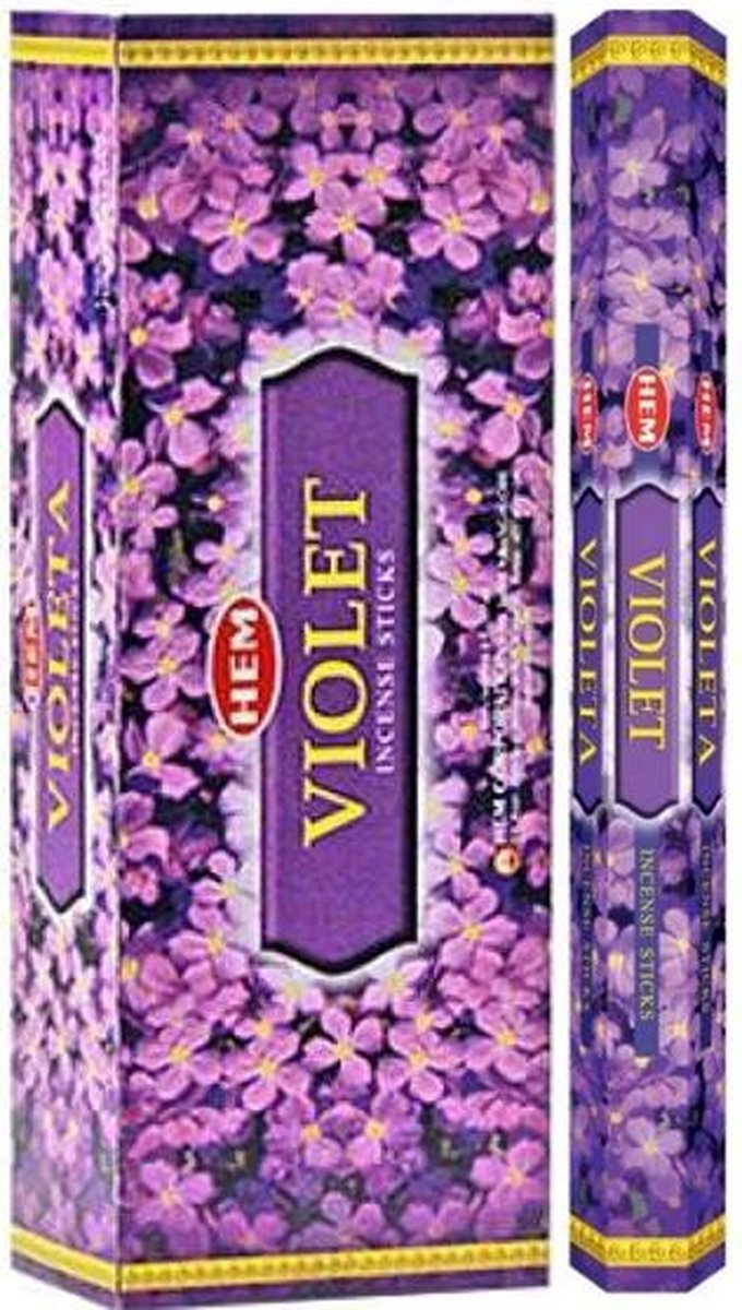 HEM Wierook - Violet - Slof (6 pakjes/120 stokjes)