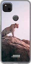 Google Pixel 4a Hoesje Transparant TPU Case - Leopard #ffffff