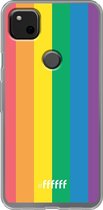 Google Pixel 4a Hoesje Transparant TPU Case - #LGBT #ffffff