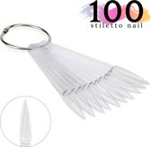 Elysee Beauty 100 Stiletto nagel tips / Nail display / Nail swatch/ Nagelwaaier