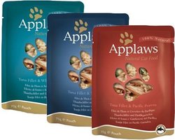 Applaws Cat - Tuna Fillet & Sea Bream in Broth - 12 x 70 g