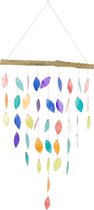 Decoratiemobiel capiz bladeren multi lang - Capiz schelp - 75x30x2 cm - Multicolour - India - Sarana - Fairtrade