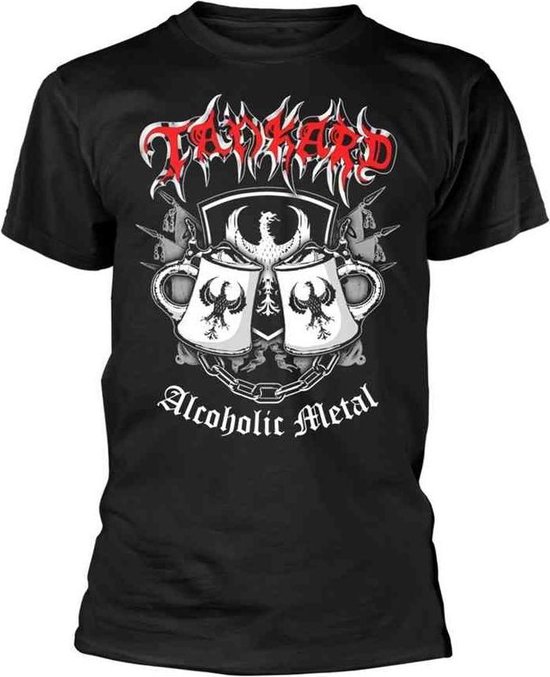 Foto: Tankard heren tshirt xl alcoholic metal zwart