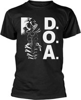 D.O.A. Heren Tshirt -S- Talk Action Zwart