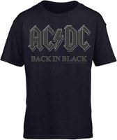 AC/DC Heren Tshirt -S- Back In Black Zwart