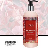 pakket van 3 Loris Shower Gels Energetic 430ml geur: green apple, patchouli and woody