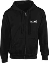 Nine Inch Nails Vest met capuchon -S- Classic White Logo Zwart