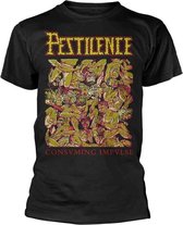 Pestilence Heren Tshirt -L- Consuming Impulse 2 Zwart