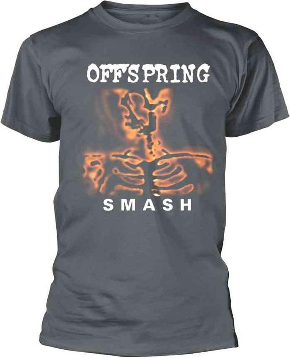 The Offspring Heren Tshirt -XL- Smash Grijs - Plastic Head