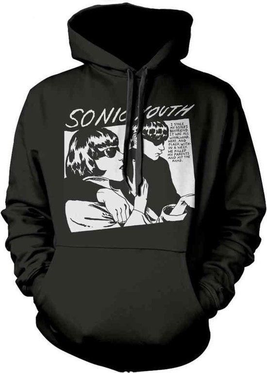 Sonic Youth T-Shirt Donna 'Goo' – Copertina Album Ufficiale, Vestibilità Skinny Fit, Colore Bianco, Taglia XXL