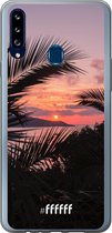 Samsung Galaxy A20s Hoesje Transparant TPU Case - Pretty Sunset #ffffff