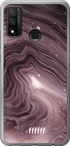 Huawei P Smart (2020) Hoesje Transparant TPU Case - Purple Marble #ffffff