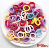 Gekleurde Haarelastiekjes - 50 stuks - Elastiek - 7 Kleuren - Elastiek  - Haar Elastiekjes Voor Meisjes - Haarbandjes Kinderen - Meisjes - Dames - Musthave - Geen Verzendkosten