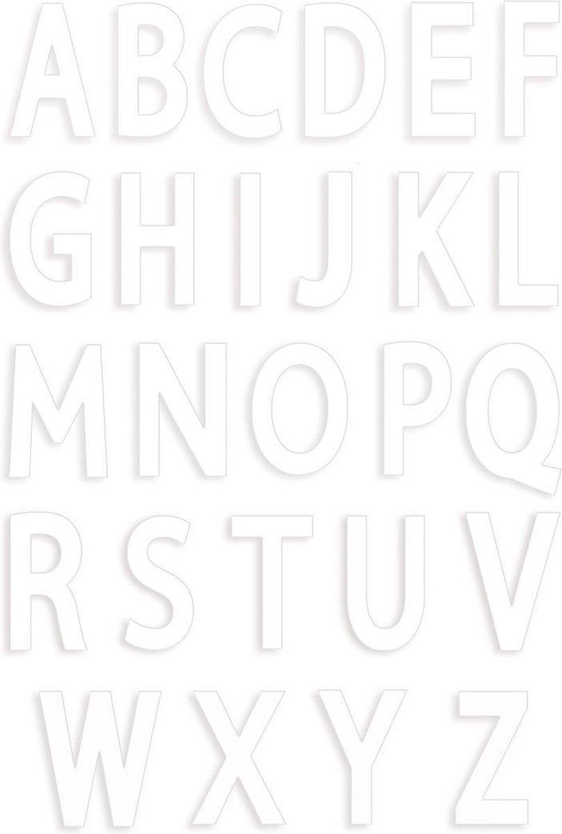 ScrapCooking Cake Template Letters set/26