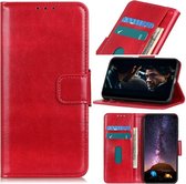 OnePlus Nord hoesje - Wallet bookcase - Rood - GSM Hoesje - Telefoonhoesje Geschikt Voor: OnePlus Nord