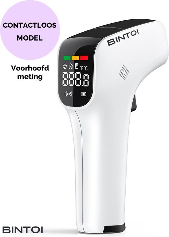 Bintoi® Thermometer voorhoofd - Temperatuurmeter - Thermometer lichaam –...  | bol.com