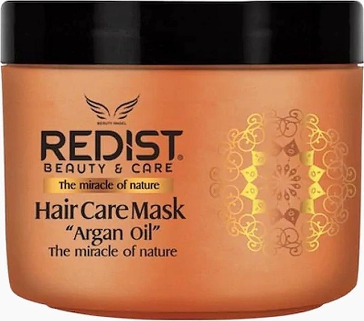 Redist Argan Hair Care Mask 500ml- Haarmasker -Argan Hair Haarmasker - masker voor beschadigd haar - hair mask argan Oil - mask for demaged hair-woman