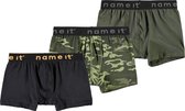 NAME IT KIDS NKMBOXER 3P LODEN GREEN CAMO NOOS Jongens Onderbroek - Maat 134-140