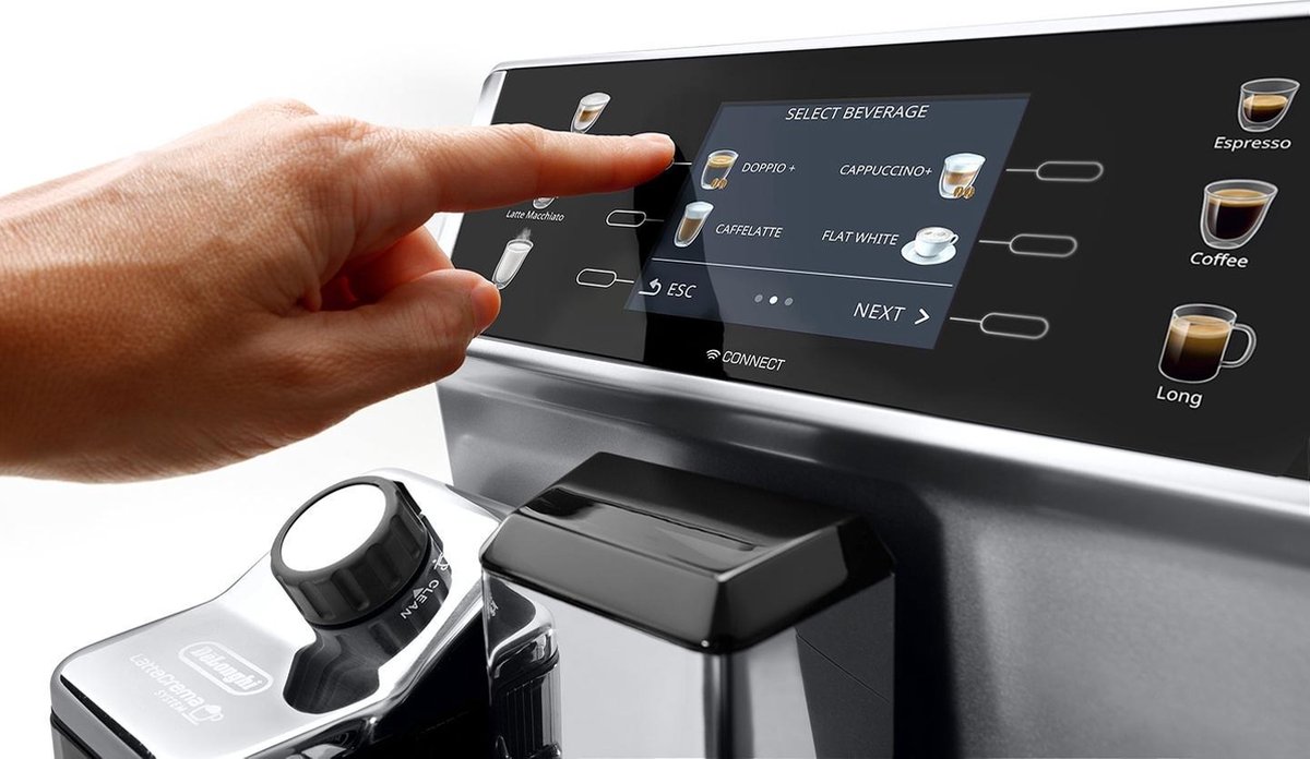 De'Longhi PrimaDonna Class - ECAM550.85.MS - Volautomatische koffiemachine - Tank 2L - 2 gelijktijdige kopjes - Bonenreservoir 400 gr - Metaal en zwart thumbnail 5