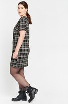 LOLALIZA Mini jurk met ruit - Zwart - Maat 34