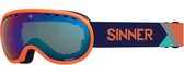 SINNER Vorlage Skibril - Oranje - Blauwe Spiegellens