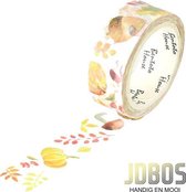 JDBOS ® Washi tape Herfst - 15 mm breed – 7 meter lang