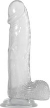 Adam & Eve Adam's Crystal Clear 8" Dildo Transparant