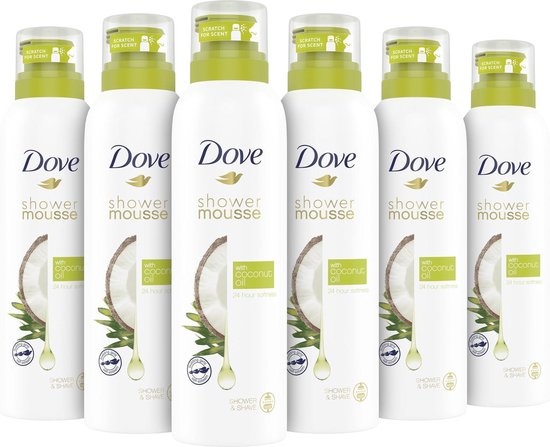 Tot ziens Onbemand herberg Dove Coconot Oil Doucheschuim - 6 x 200ml - Voordeelverpakking | bol.com