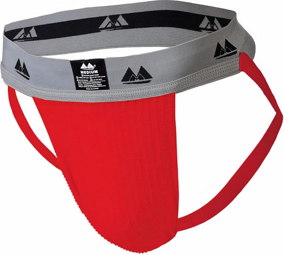 MM Sports Original Edition Swimmer/Jogger Jockstrap 2 inch Red - MAAT L - Heren Ondergoed - Jockstrap voor Man - Mannen Jock